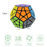 Coolzon Megaminx Rubix Cube, Dodecahedron Speed Cube Brain Teasers Educational Toy For Kids Adults