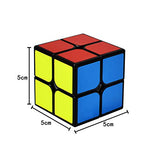 Coolzon Speed Cube 2x2, Smooth Magic Cube Puzzle Toys Brainteaser Gifts for Kids and Adults