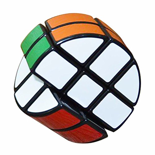 Coolzon Circular 2x3x3 Magic Cube Brain Teasers Toy Speed Puzzle Cube 66mm, Black